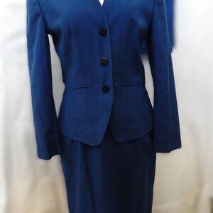 3 Piece Women's Pendleton Suit- Fully Lined- Delf Blue - Professional